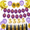 Blloons Festive Print Decortive Eid Mubrk Bckdrop Bnner for Holidy Prties Decor