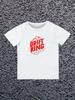 Round Neck Printed Pattern Pullover Short Sleeve Kids Tops Drift King