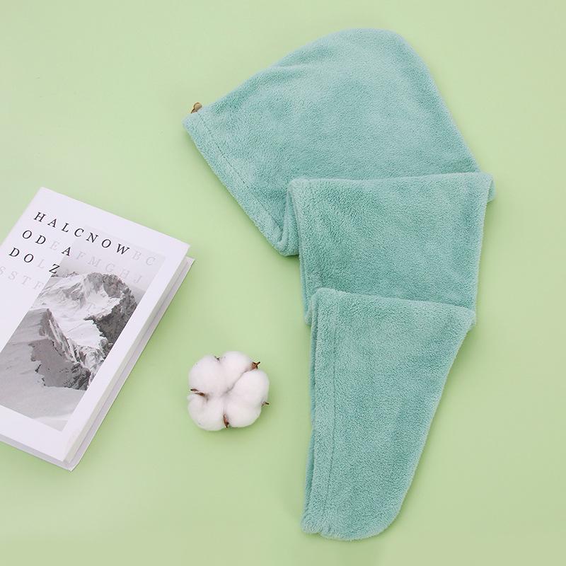 Microfiber Coral Fleece Quick-Dry Hair Wrap Towel