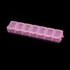 1Pcs 7 Slots Plastic Storage Box Display Container  for DIY Jewelry Beads Pills Screw Fishing Gear