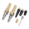 2pcs Heavy Duty Air Chuck with Quick Connector Twist On 1 4in Brass Tire Air Chuck for Tire Inflator Gauge Compressor