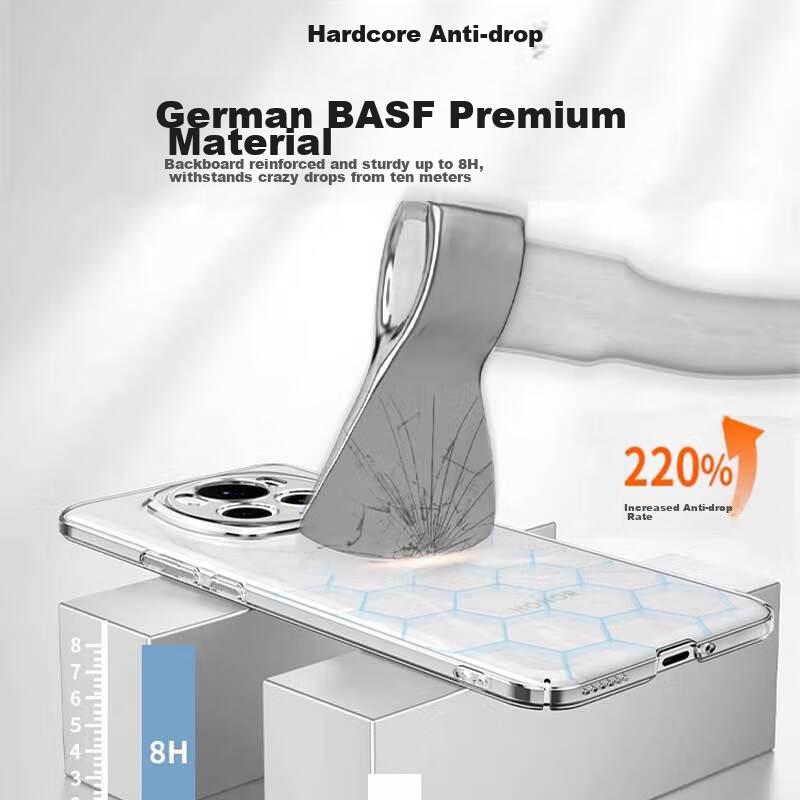 Phone Case for Honor Magic6 Pro, HONOR Magic6 Pro Shockproof, Anti-Fingerprint, Full Coverage, Bare Machine Lens Protection, Fully Transparent