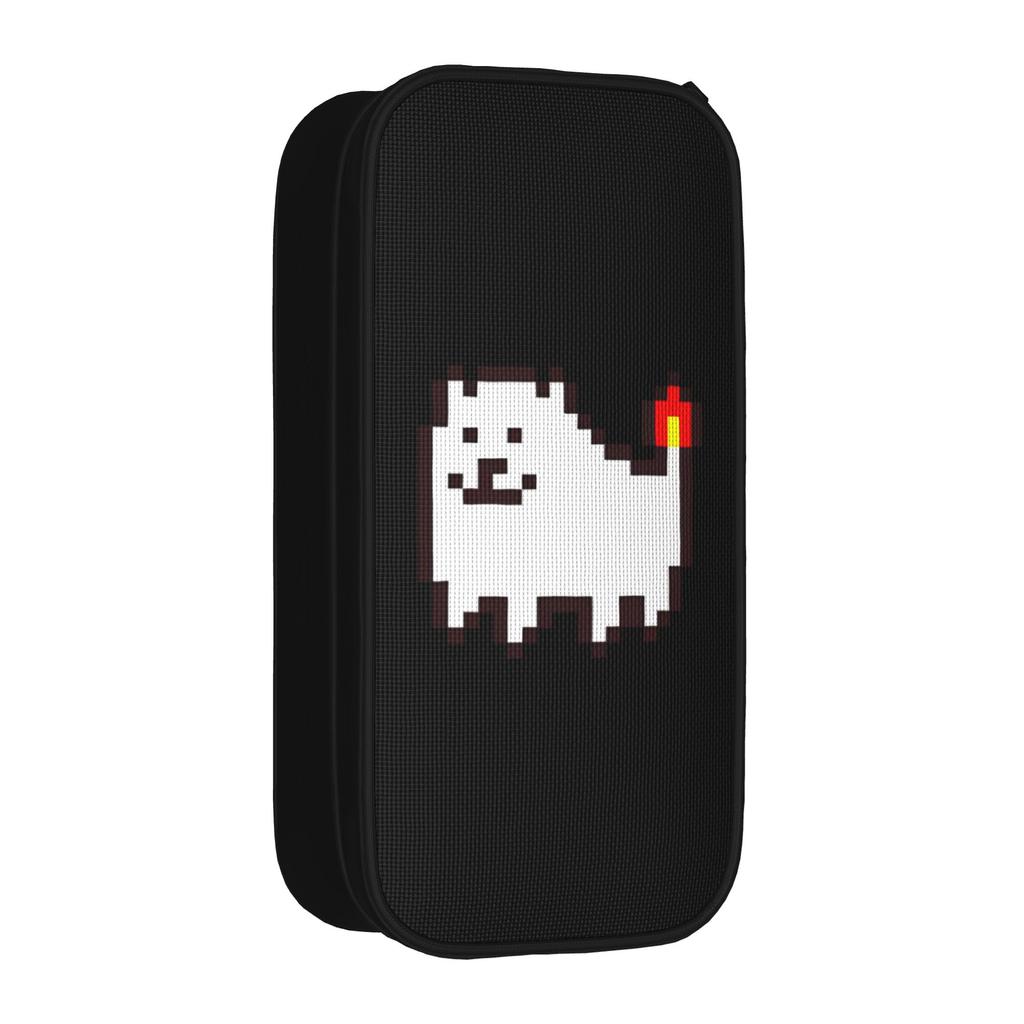 Undertale Toby Dog Cute Pencil Case Game Cartoon Anime Pencil Box Pen for Student Large Storage Bag School Zipper Accessories