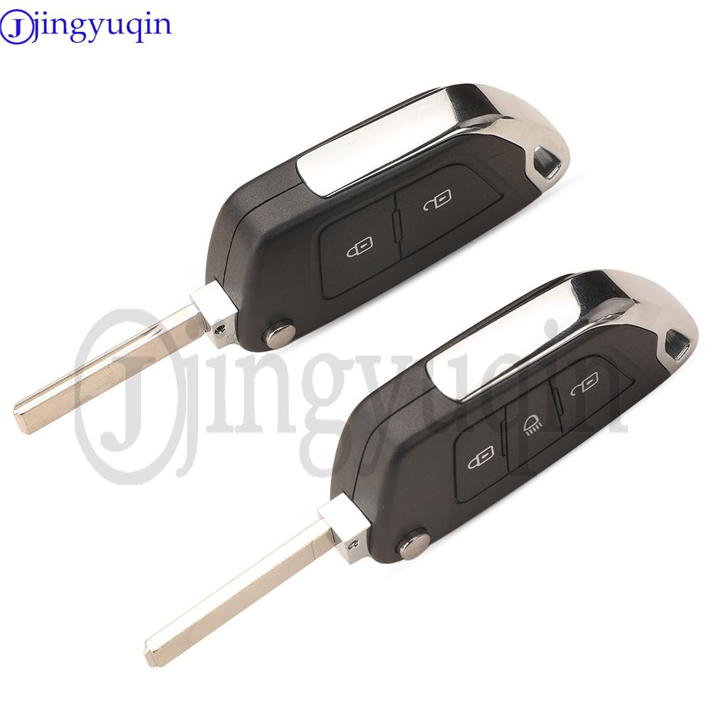 Guscio Chiave Auto Pieghevole Modificato Jingyuqin Ce0536/0523 Hu83 Va2 Per Peugeot 107 207 307 407 306 308 408 508 Citroen C2 C3 C4