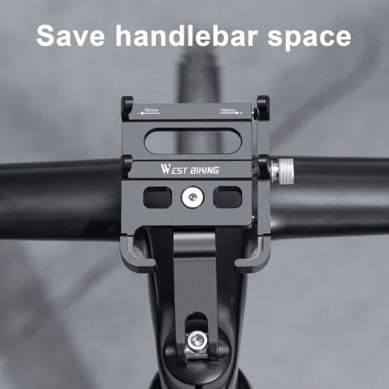 Aluminum Alloy Phone Holder Anti-Shake High Stability Simple Installation Universal Motorcycle Bike Handlebar Phone Mount Bracket