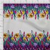 oneOone Tessuto Cotone Elasticizzato Foglie e Fiori Stampa Pannello Tessuto al Metro 40 Pollici