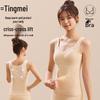 Tingmei Girls' Thermal Padded Vest with Wool-Silk Lining