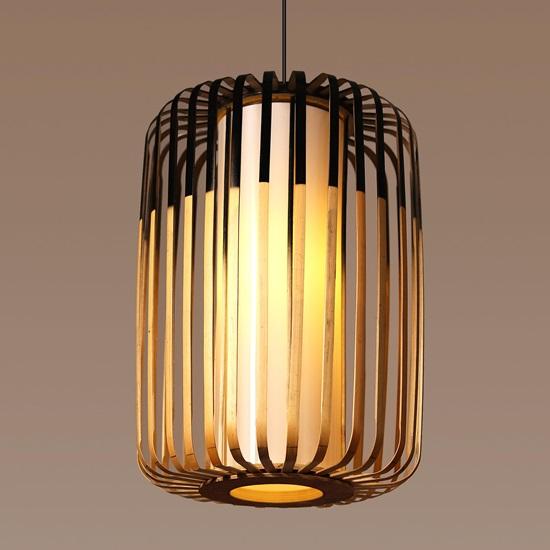 

35 см Подвесные абажуры для ламп для гостиной, для комнаты, потолочные светильники для холла, бамбуковые лампы, цилиндрические