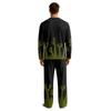 Men's Halloween Pajama Set Long Sleeve with Button Crotch and Elastic Waist Drawstring for Holiday Sleepwear