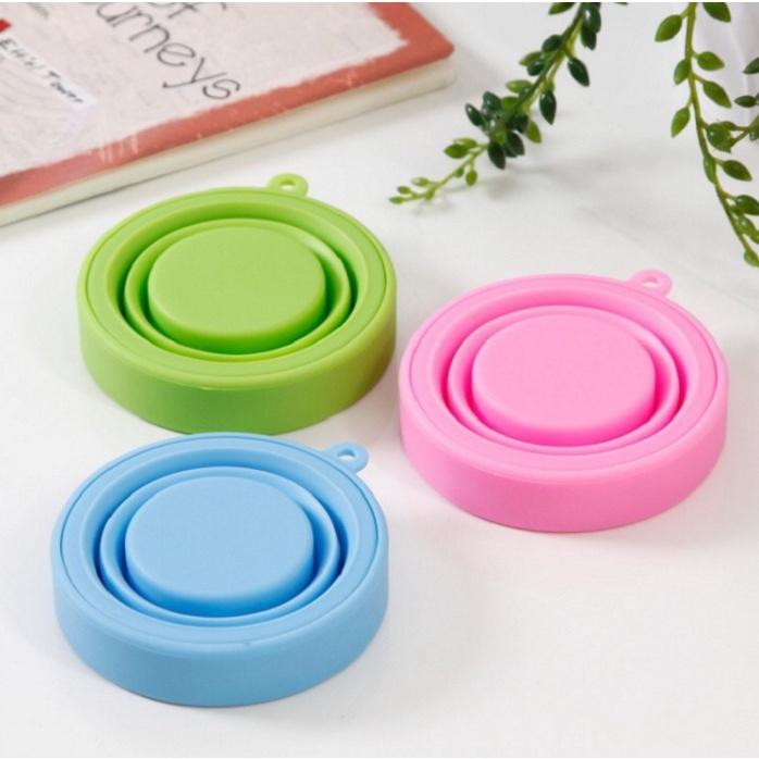 Household Silicone Folding Water Cup Outdoor Travel Silicone Gargle Cup Retractable Mini Cup Portable Compression Folding Cup