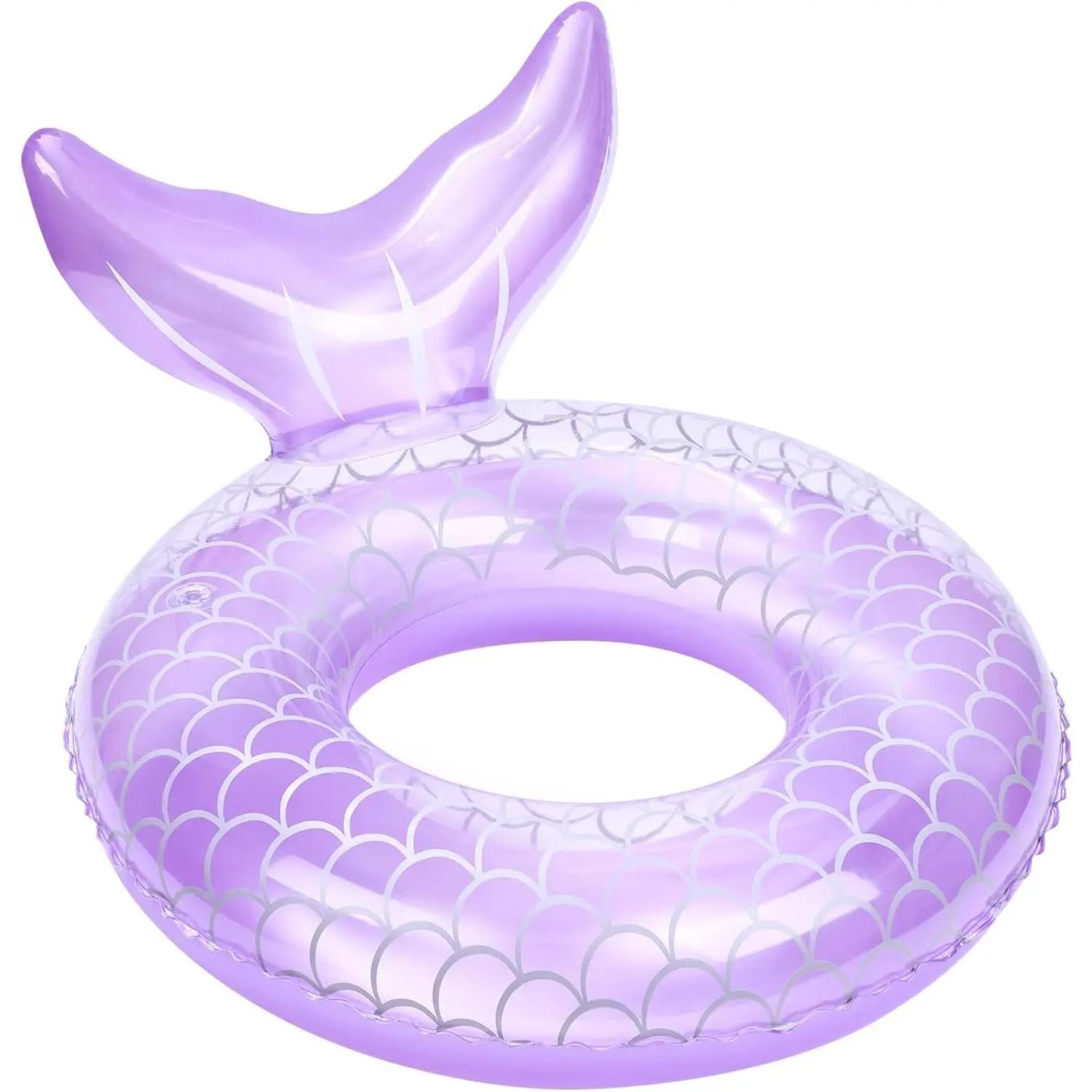 Inflatable Swim Ring, Cute Mermaid Dinosaur Unicorn Mouse Swimming Pool Floats Tube Raft, Water Bathtub Beach Party Toys United States