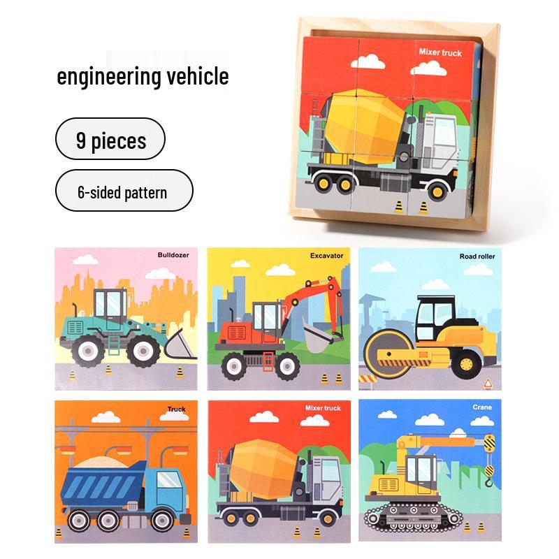 Early Childhood Wooden 3D Animal Puzzle & Cognition Board Toy