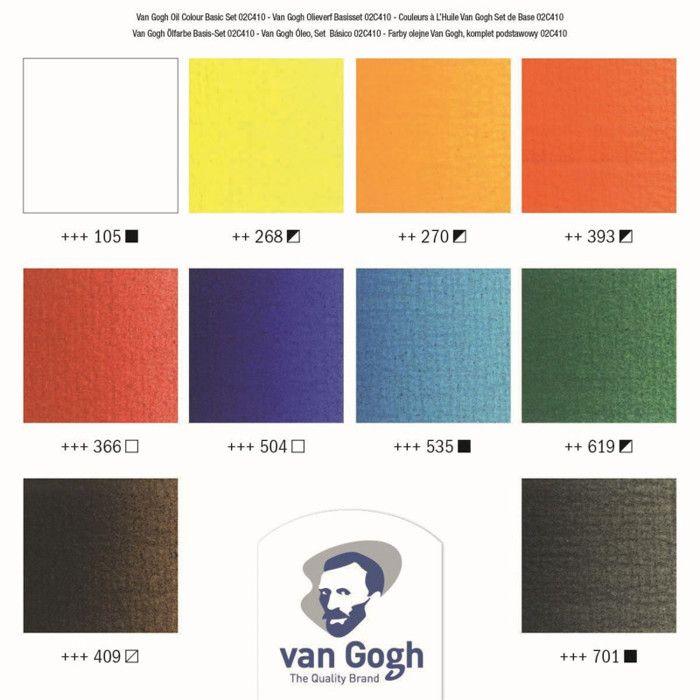 Peinture À L'huile - ROYAL TALENS - VAN GOGH - 10 Tubes De 20 Ml - Multicolore - Pour Adultes