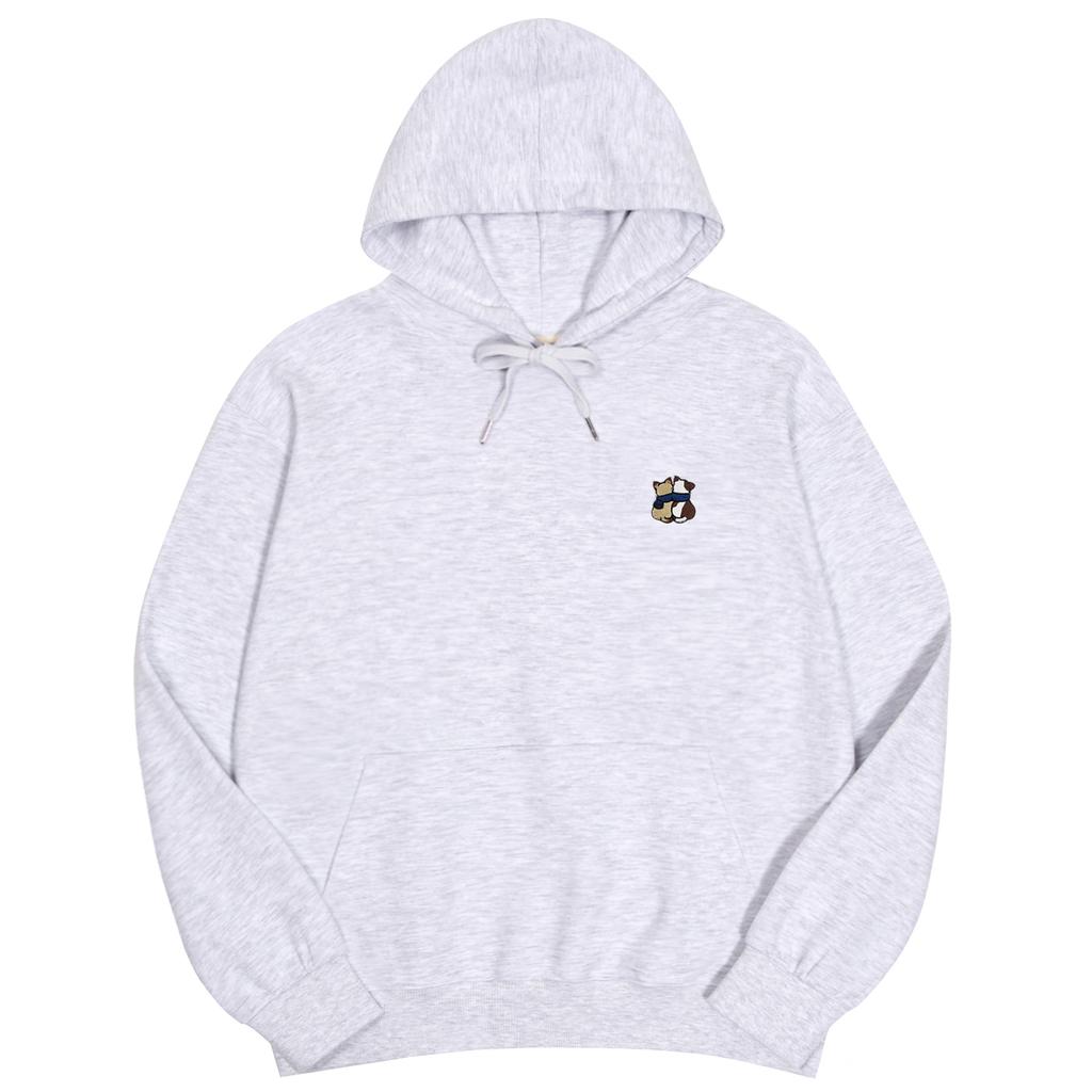 Cat Friends Embroidered Double-Sided Oversized Hoodie (Type A)