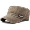Unisex Fs Label Washed Flat Baseball Caps Spring Autumn Adjustable Casual Baseball Caps Outdoor Sunscreen Hat Sports Cap
