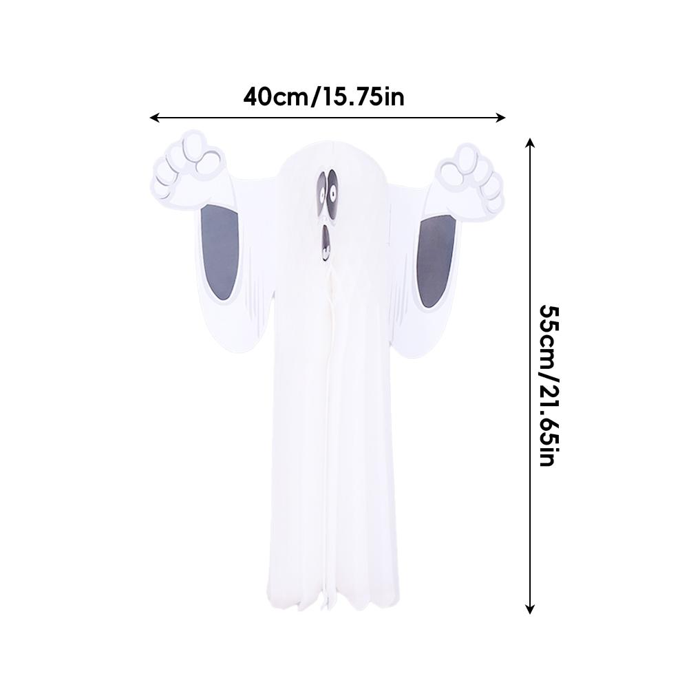 Halloween Hängedeko Geist Hexe Spinne Kürbis Papierlaternen DIY Halloween Hänge-Bastelarbeiten Halloween Veranda Deckenhänger