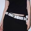 Sparkling Rhinestones Decors Punk Belt Adjustable Waist Strap For Jeans Pants And Dresses Hiphop Dancing Waist Band