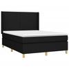 3131835 vidaXL Divan Bed with Mattress Black 140x200 Cm Fabric