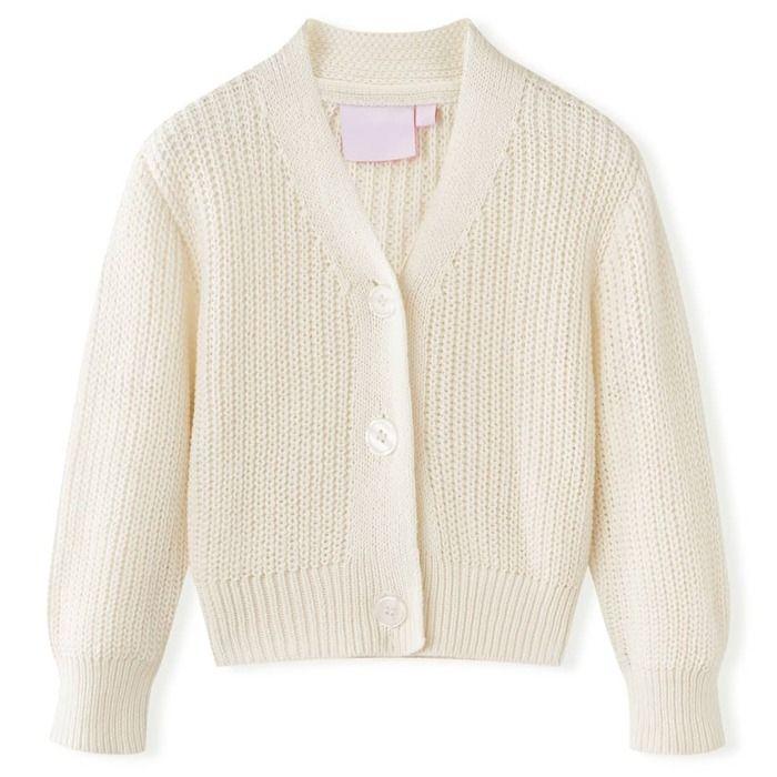 Cardigan - vidaXL - Fille - Rouge - Tailles 1,5 à 10 ans - Qualité abordable
