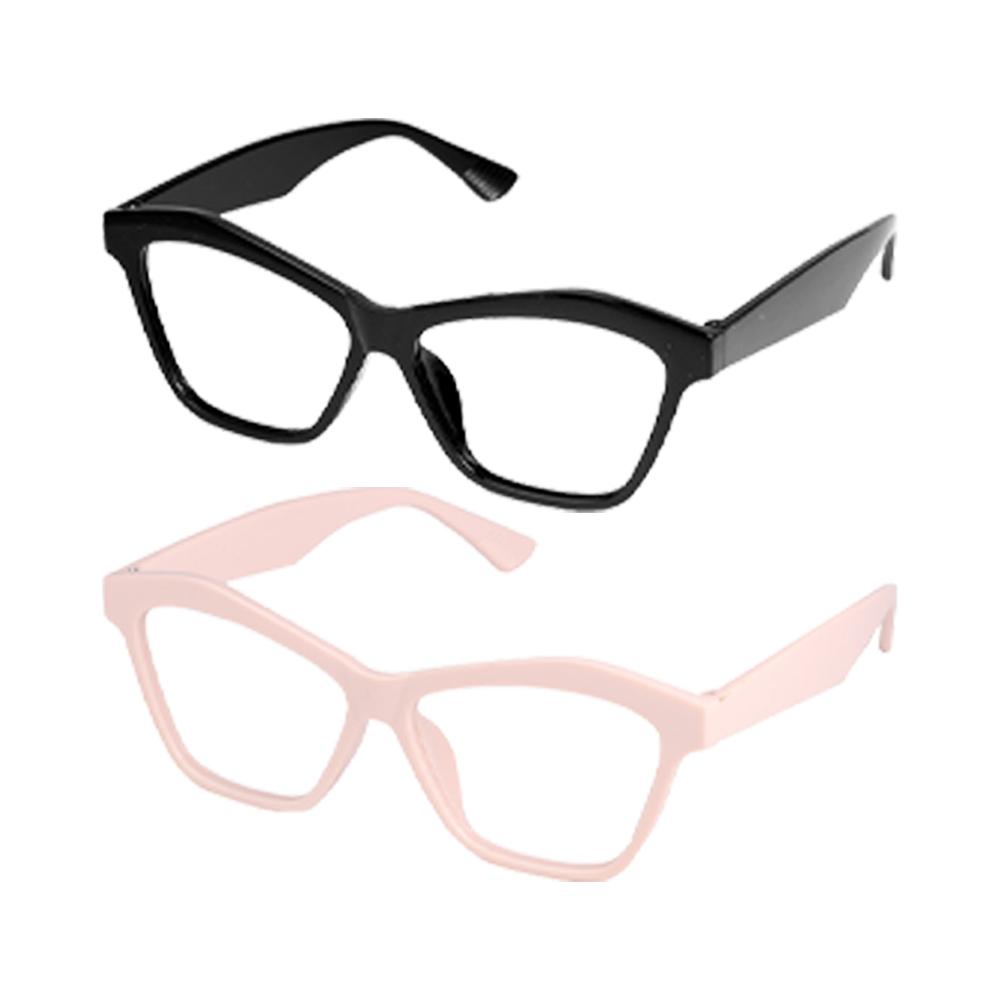 2pcs New Fashion Cat Eye Reading Glasses Trend Presbyopia Hyperopia Retro Women Reading Eyeglasses Plastic Eyewear +1.0~+3.0