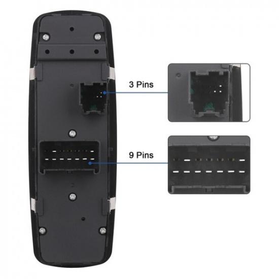 Window Switch Control Button For 2012-2014  Chrysler/Dodge/Ram 68298866AA 2 Auto