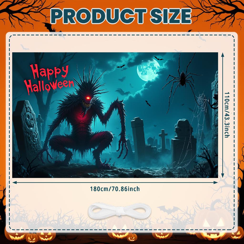 Halloween Decor Scary Details Holiday Decoration Spooky Prop Creepy Cartoon Haunted Scene For Holiday Celebration Spooky Themed