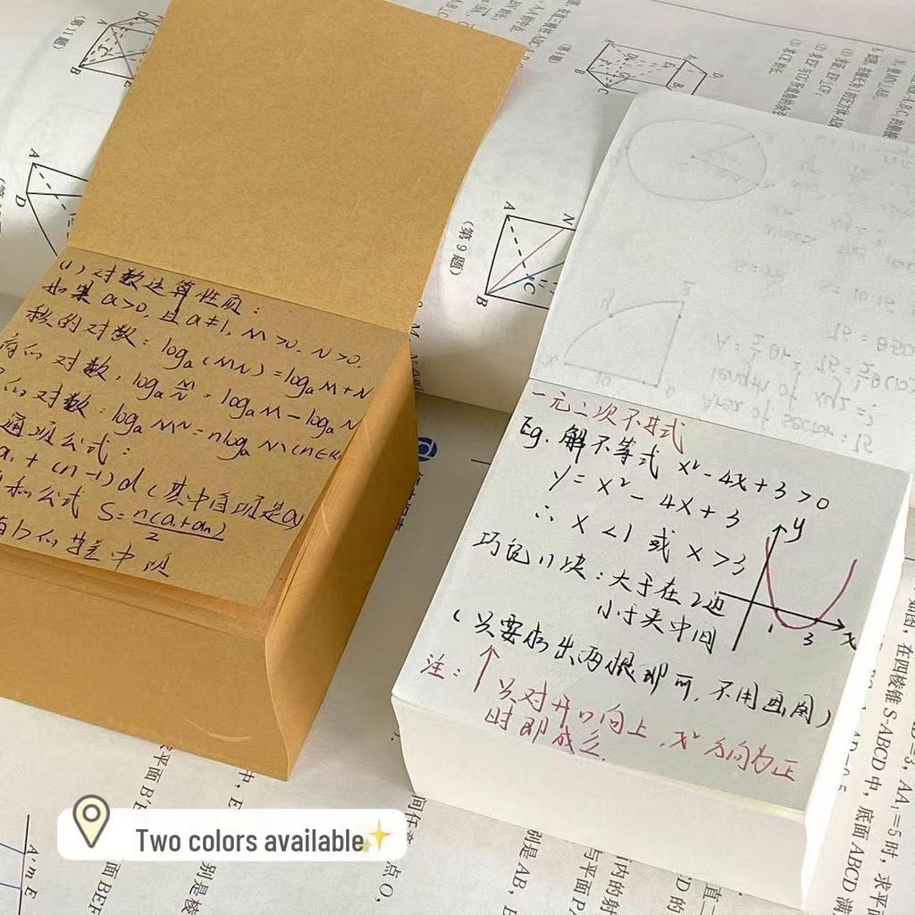 Muji Style Small Square Extra Thick Tearable Blank Notepad