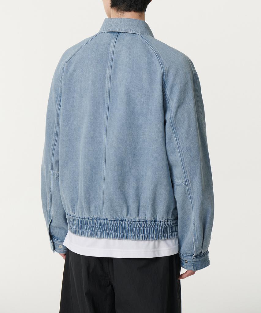 Musinsa Standard Oversized Denim Blouson Jacket [Light Indigo]