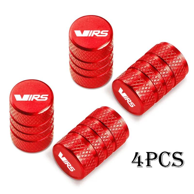 AAABW1 Car Wheel Tire Valve Caps Tyre Stem Covers Airdust Waterproof For Skoda VIRS Octavia Kamiq Kodiaq Karoq RS Superb Fabia Rapid