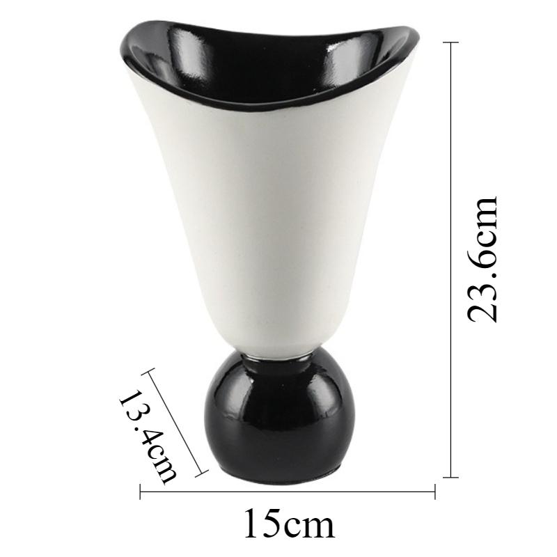 

Decorative Vase Modern Art Vases Aesthetic Luxury Flower Bottle Interior Elegant Table Flower Bottles Living Room Decorations белый
