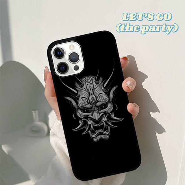 Autumu Hannya Demon Oni Phone Case Cover for iPhone 17 Air 16 16e 15 12 11 13 14 Pro Max Apple Plus Coque