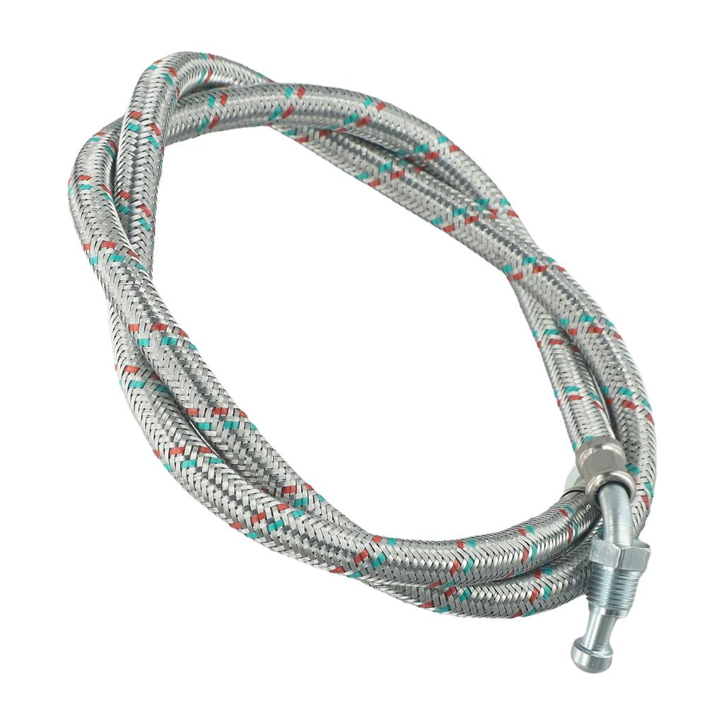 35 Inch Length Metal Oil Line with 1/4 Inch Male x 3/8 Inch Female Elbow Connector for 40 and Mectron Burner Models