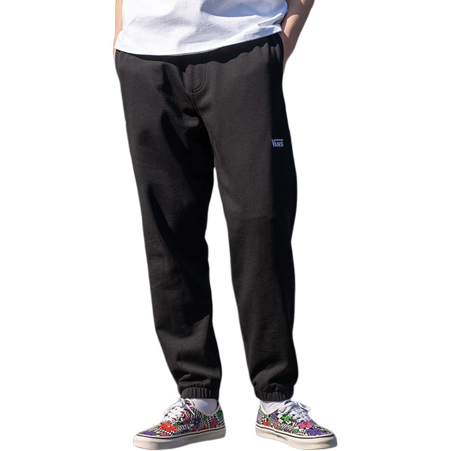 Vans Knitted Sweatpants Unisex Black Moderate Cuffed Pants VN0A7YDTBLK