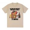 Funny Alcholism Doesnt Run In My Family It Drives T Shirt Drunk Driving Unisex Women Fashion Hip Hop Tshirt Casual Cotton Tshirts
