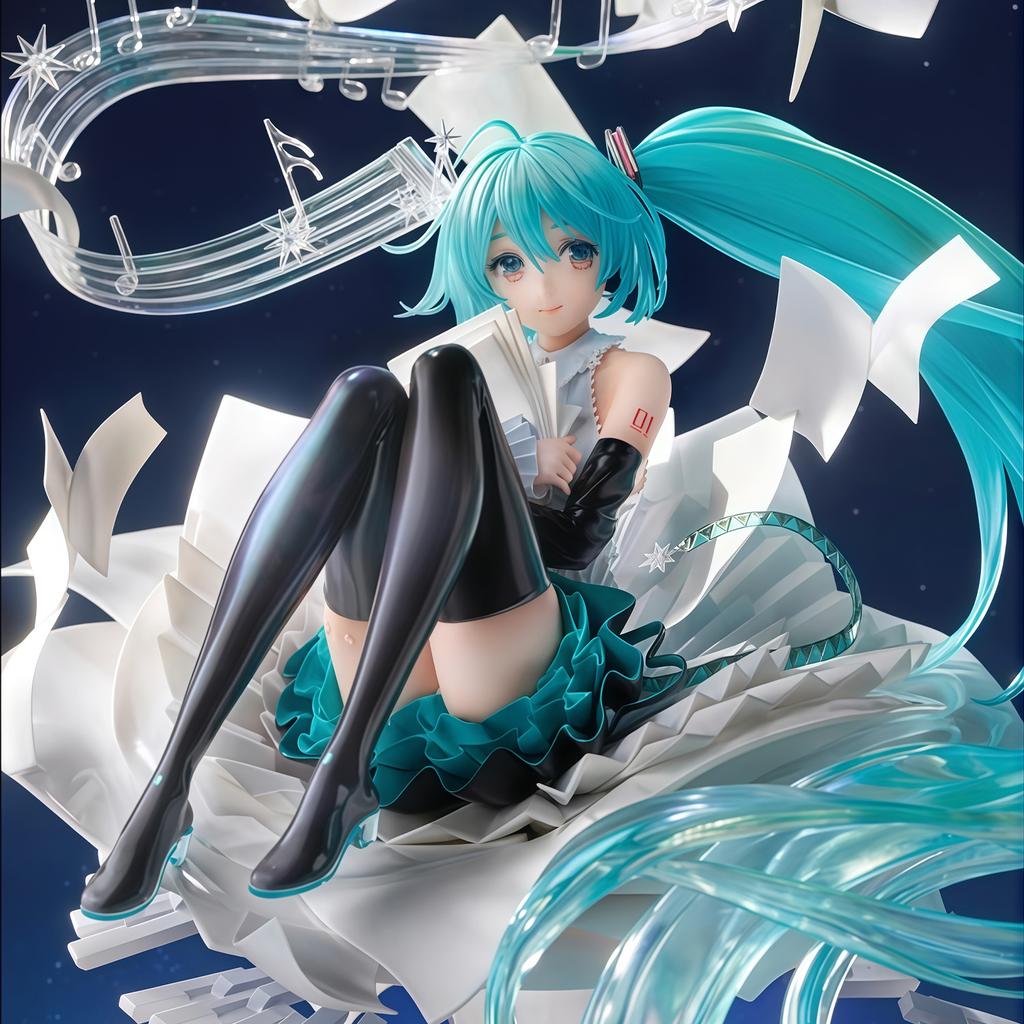 Hatsune Miku Anime GK Kreskówka Piękna Dziewczyna Statua Ręcznie Robiony Model Dekoracja Kolekcjonerska Figurka Akcji Produkt Peryferyjny Prezent