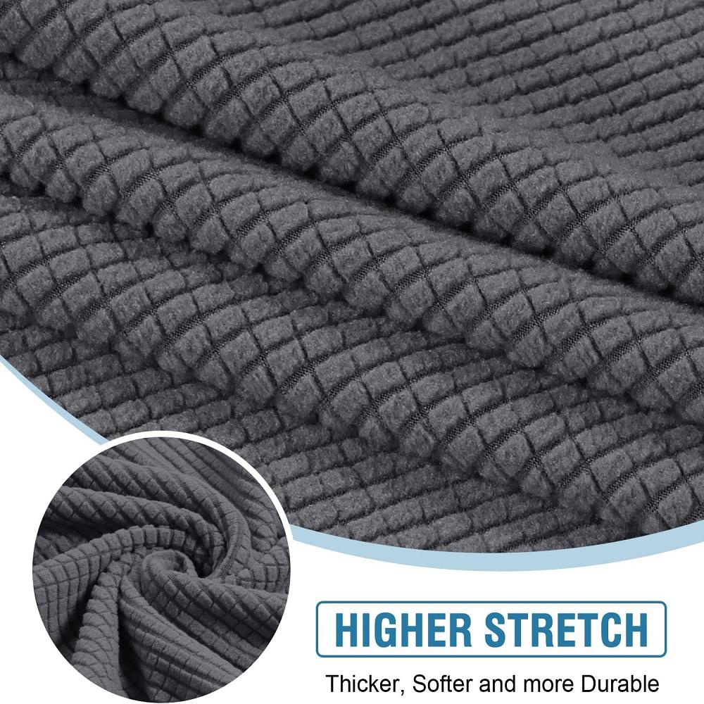 Stretch Sofa Seat Cushion Cover Thick Jacquard Couch Cushion Covers Sectional Seat Slipcovers Armchair Anti Cat Paw Textured