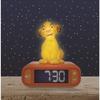 LEXIBOOK Digital Night Light Alarm Clock - Simba - 3D Light and Sound - Yellow - Children