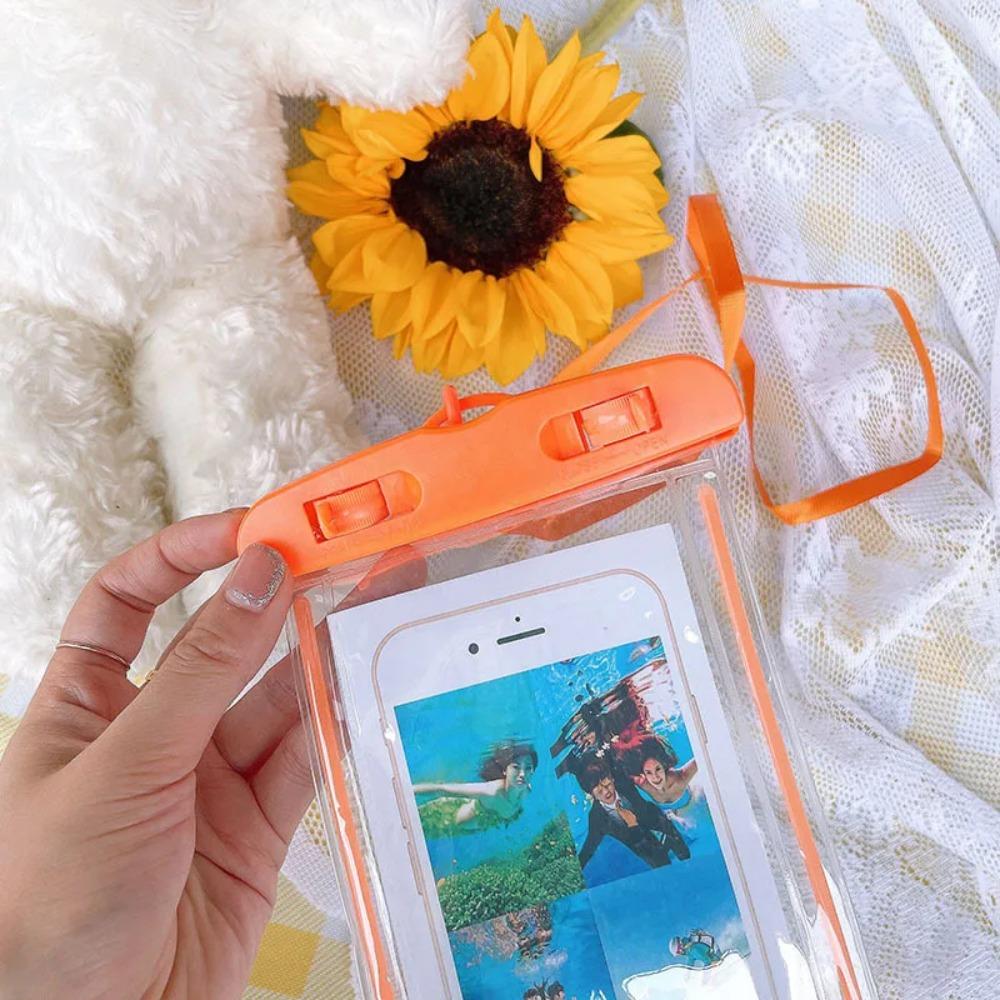 Summer Swimming Waterproof Phone Pouch Bag Phone Card Bag Case Cover for Phone Water Sports Beach 6.5 Inch Waterproof Case