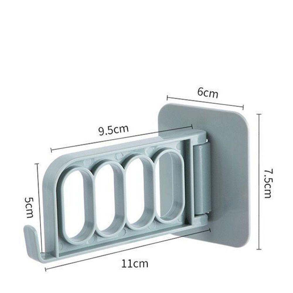 Strong Adhesive Seamless Stickers 4 Hole Clothes Hook Storage Swivel Hook Multifunctional Hanger