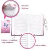 Butterfly Girls Diary with Lock, Set of Diary for Girls Incl. Kids Journal with Lock & Pen (6-Multicolor) Memo Ruler Sharpener Eraser Pink Girls