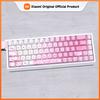 Xiaomi Girl Pink Mechanical Keyboard Cover, Side Engraved Transparent Love Diary Keycap Set, PBT Cherry Hat, 130 Keys