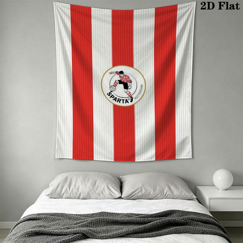 Sparta Rotterdam Wall Hanging Printed Fabric Blanket Decorative Tapestries for Bedroom Living Room Home Decor