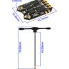 RadioMaster RP4TD ExpressLRS 2.4GHz Diversity Receiver with Dual Antenna for FPV Drone Fixed Wing, RC Model DIY Parts