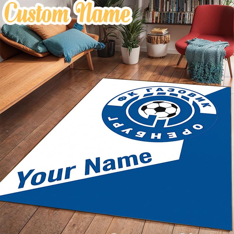 Custom Name Football Club Orenburg Emblem Rug Office Rug Chair Mat Non Slip Carpet Rugs for Bedrooms Dining Room Living Room Home Decor gifts