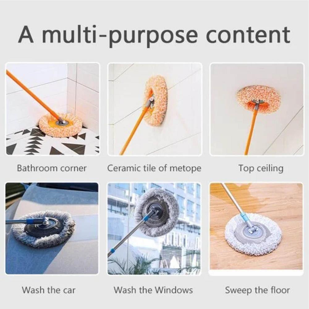 Dusting 360° Rotatable Household Wall Cleaning Tools Cleaning Mop Telescopic Mop Cleaning Cloth