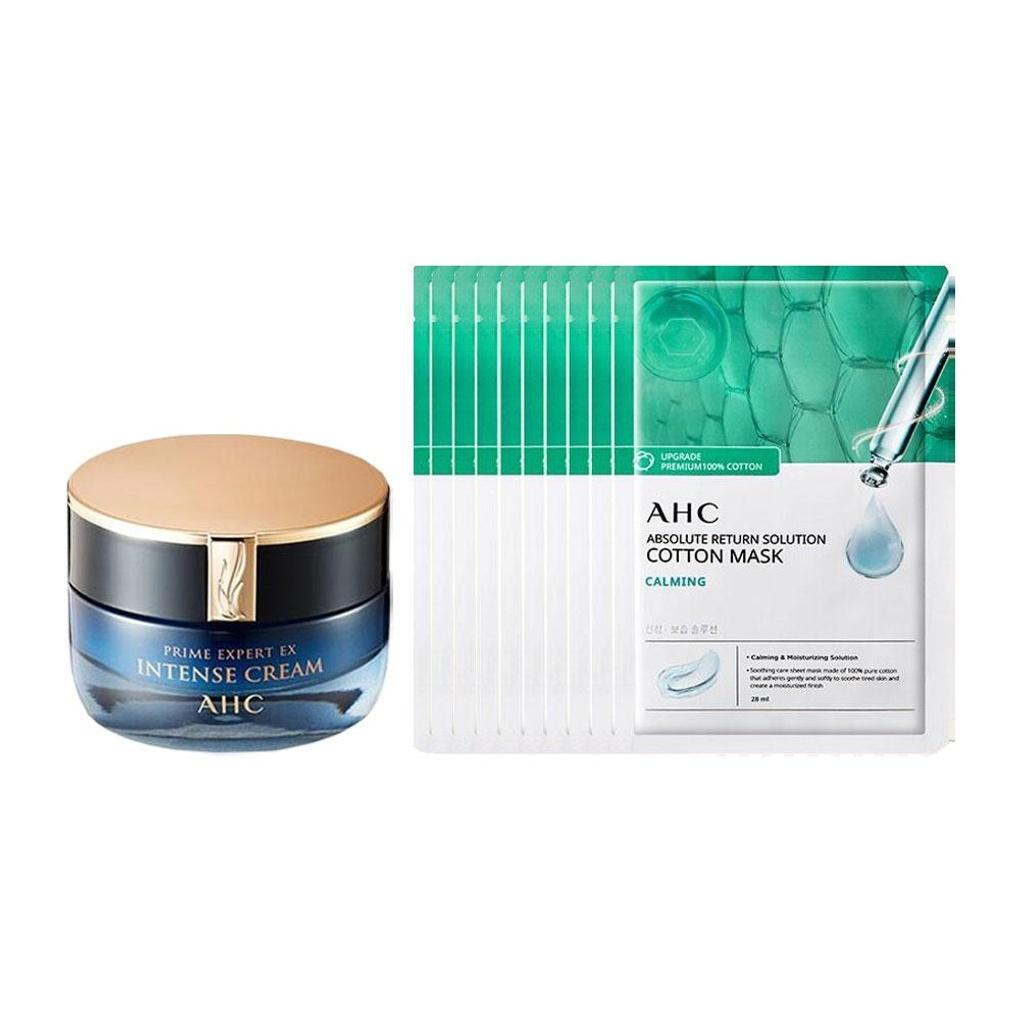 

AHC Prime Expert EX Intense Cream 50ml + Calming 10 Sheets AHC Expert Cream 50ml + Calming 10 sheets