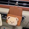 Storage Bag Cartoon Car Storage Box PU Leather Car Mobile Phone Storage Box  Car Accessories