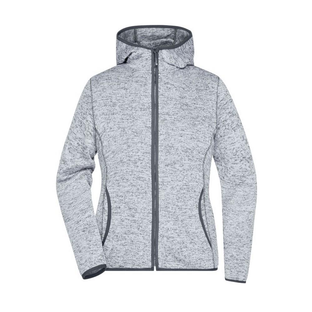 James and Nicholson Womens/Ladies Knitted Fleece Hoodie