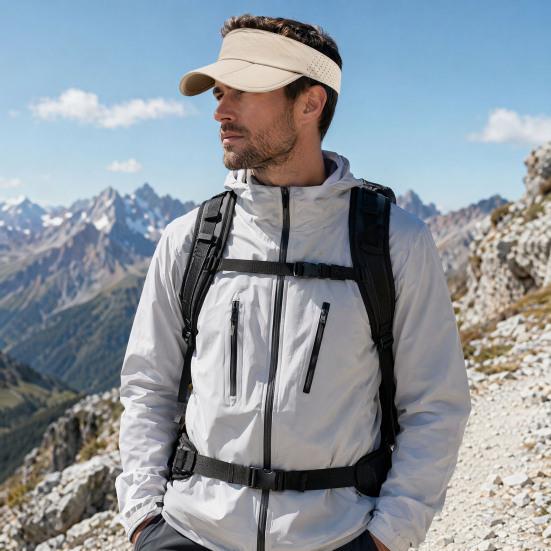 Empty Top Baseball Cap, Soft Foldable Lightweight UV Protection Hat with Extended Curved Brim, Summer Hat for Travel Hiking Outdoor Sports