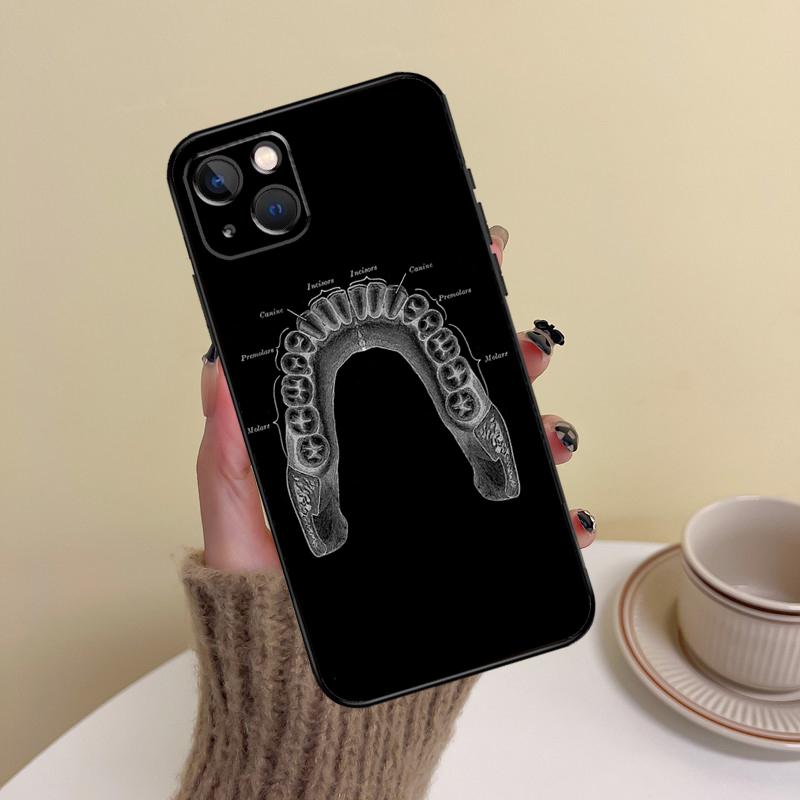 The Dentist Tooth Phone Case For iPhone 15 Pro Max 11 12 13 14 16 17 Pro Max mini Plus 16e 17 Air Cover Funda
